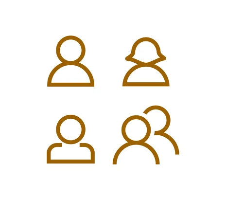 Vorschau mit verschiedenen Bevölkerungsgruppen als Icons.