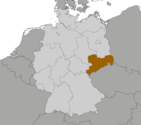 Vorschau einer Karte Deutschlands mit angrenzenden Nachbarländern
