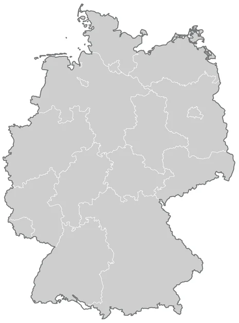 Dieses Vorschaubild zeigt eine Karte von Deutschland.
